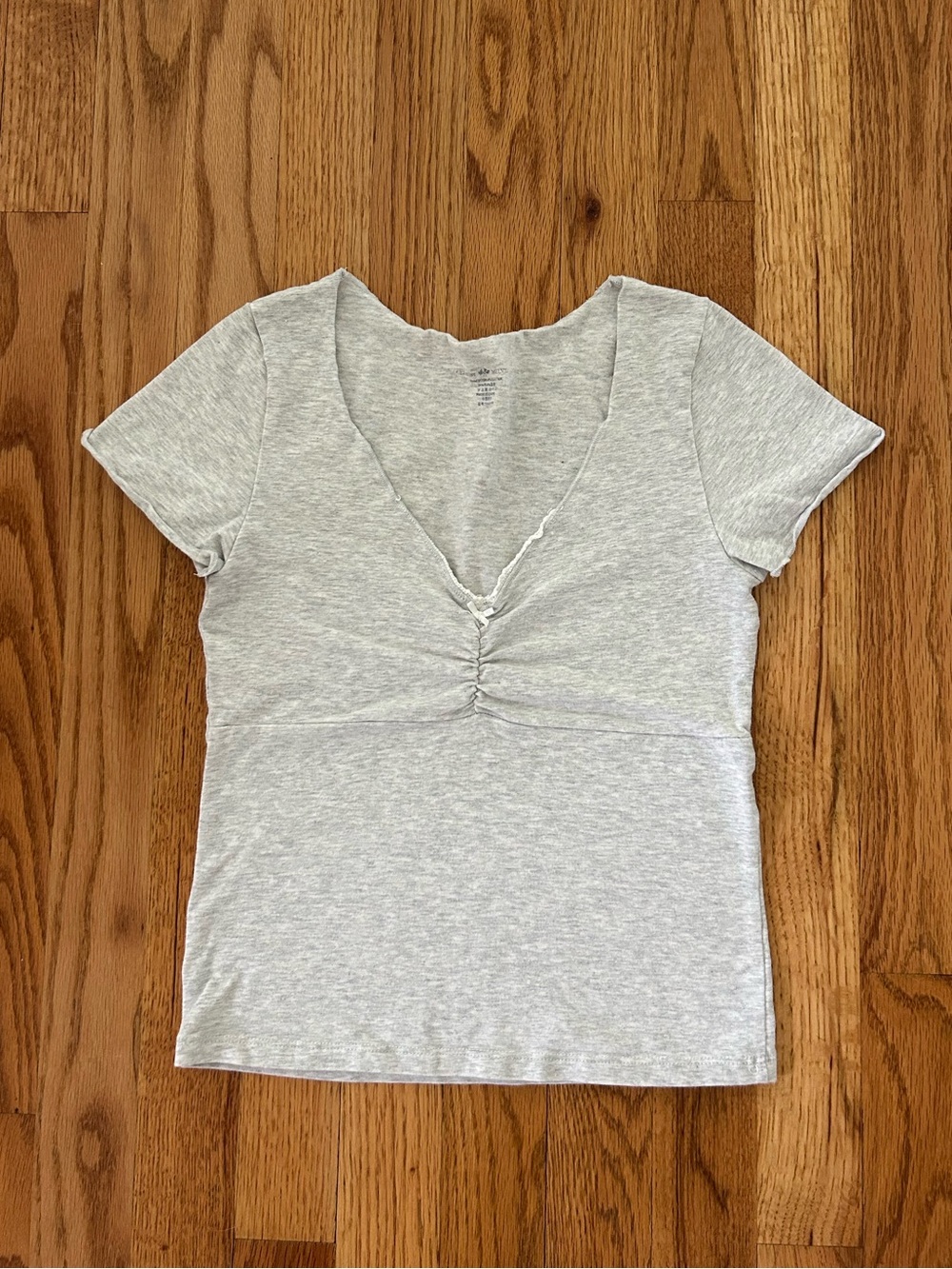 Gray Gina Cinched Top Brandy Melville